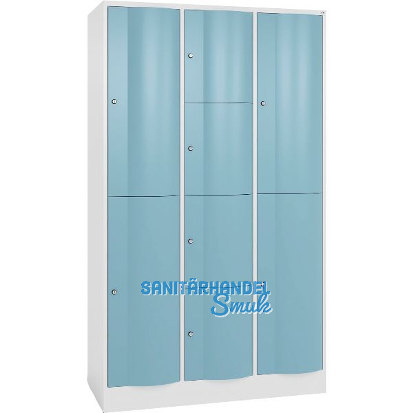 C+P Kombi Schlie�fachschrank Resisto 1950 x 1148 x 540 mm