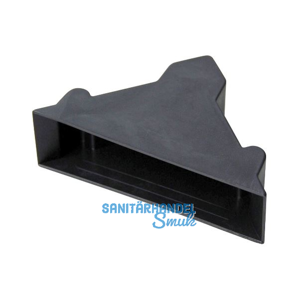 Kantenschutzecke geschlossen mit Druckpolster schwarz 19 x 50 mm