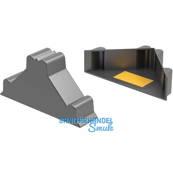 Kantenschutzecke offen schwarz 16 x 48 x 48 mm