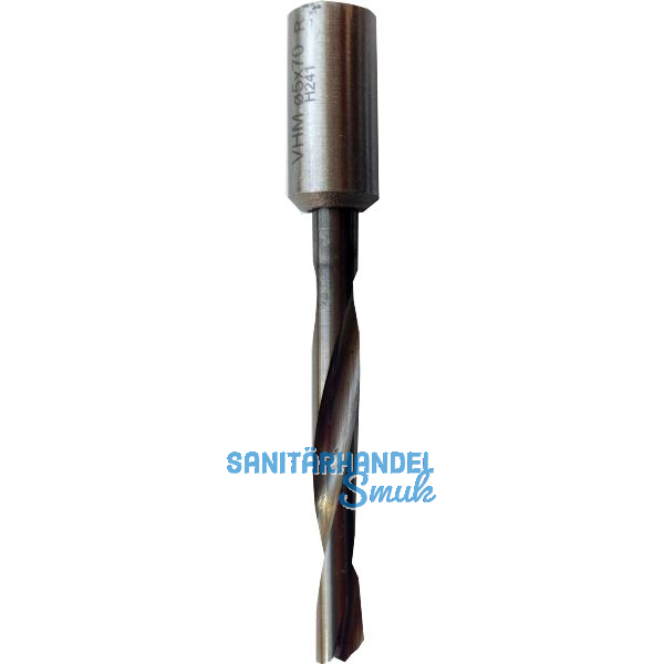 GUHDO VHM Bohrer f�r Sackl�cher Z2+V2, �� 10x70 mm / Schaft: 10 x 22 mm - rechts