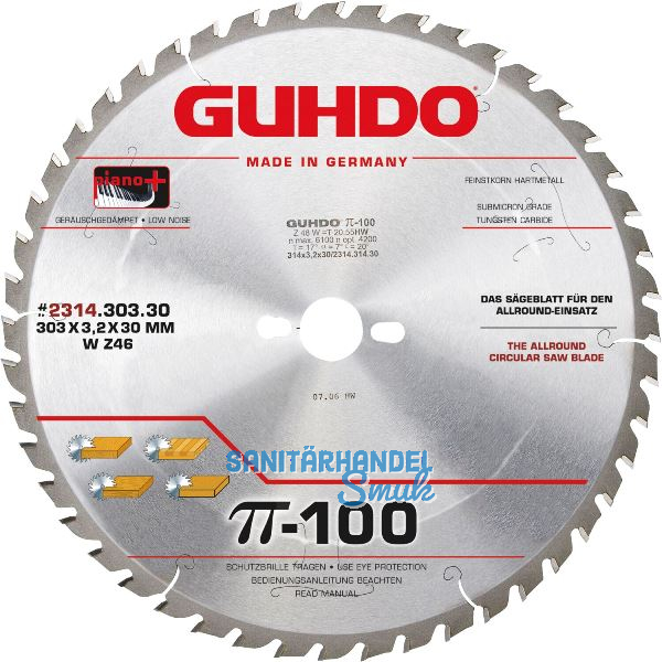 GUHDO Massiv-Allround Kreiss�geblatt 350x3,5x30 mm Z48 WZ