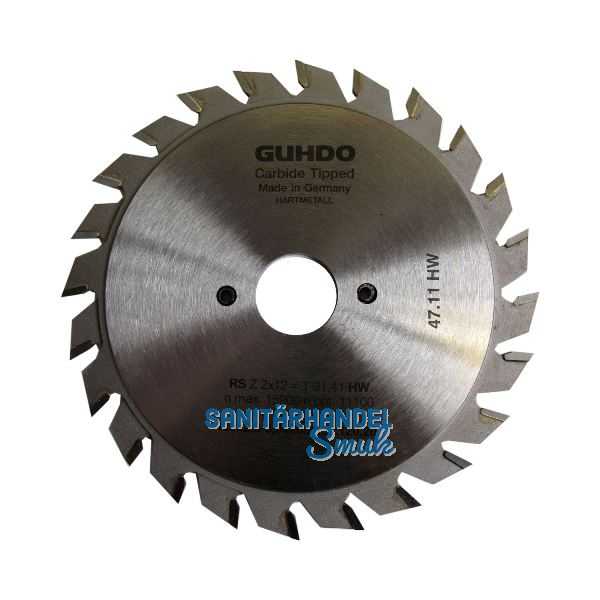 GUHDO HW-Ritzkreiss�geblatt f�r diverse Maschinen 120x2,8-3,6x20 mm Z2x12 V/FZ