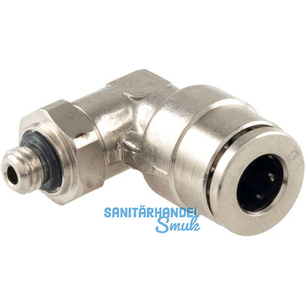 Pneumatik Winkeleinschraubanschluss, Durchmesser DM 6 mm, M5