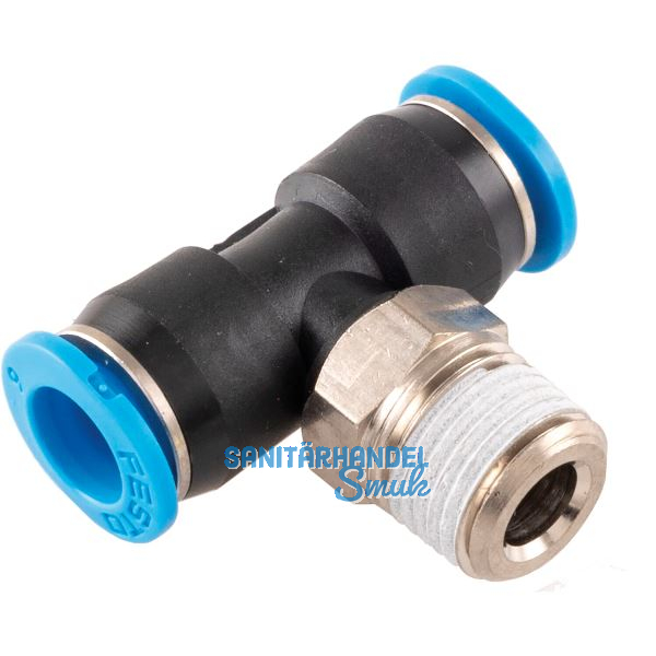 Pneumatik T-Einschraubanschluss, Durchmesser DM 6 mm, 1/8"