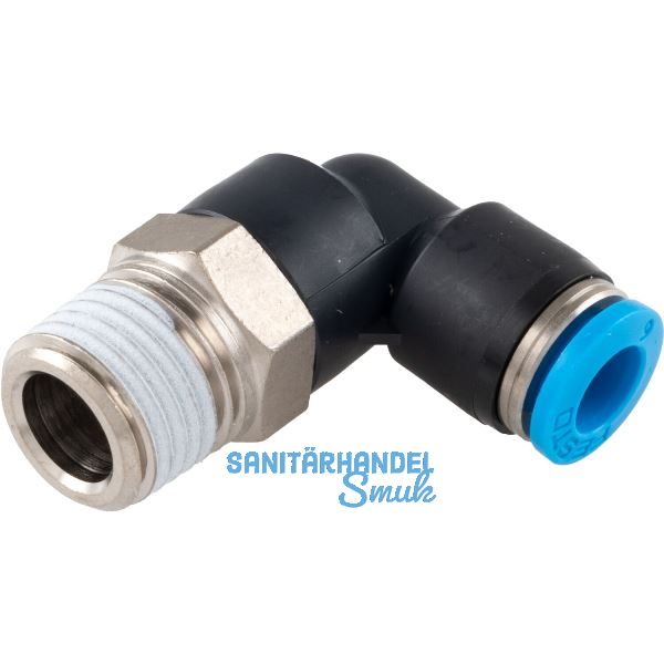 Pneumatik Winkeleinschraubanschluss, Durchmesser DM 6 mm, 1/4"
