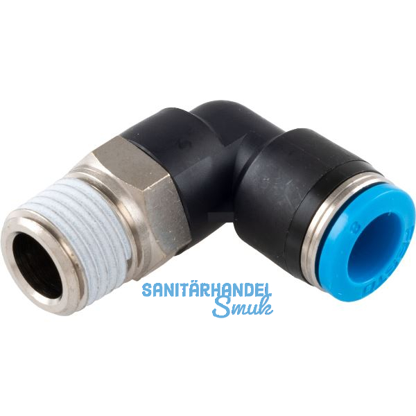Pneumatik Winkeleinschraubanschluss, Durchmesser DM 8 mm, 1/4"