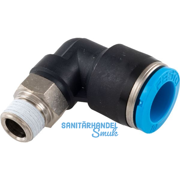 Pneumatik Winkeleinschraubanschluss, Durchmesser DM 10 mm, 1/8"