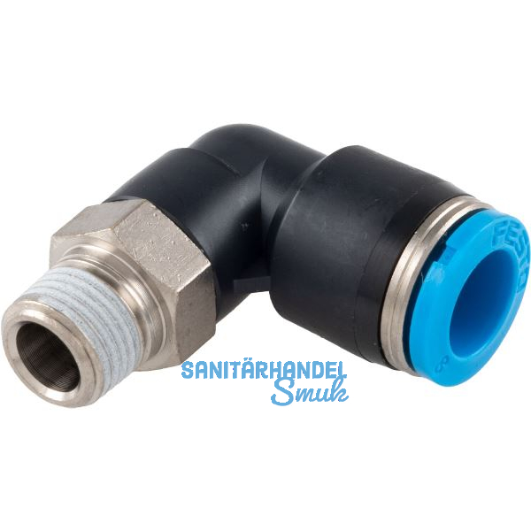 Pneumatik Winkeleinschraubanschluss, Durchmesser DM 8 mm, 1/8"