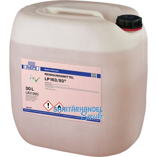 RIEPE Reinigungsmittel LP163/93 (UN 1993) 30 Liter zu Kantenanleimmaschinen