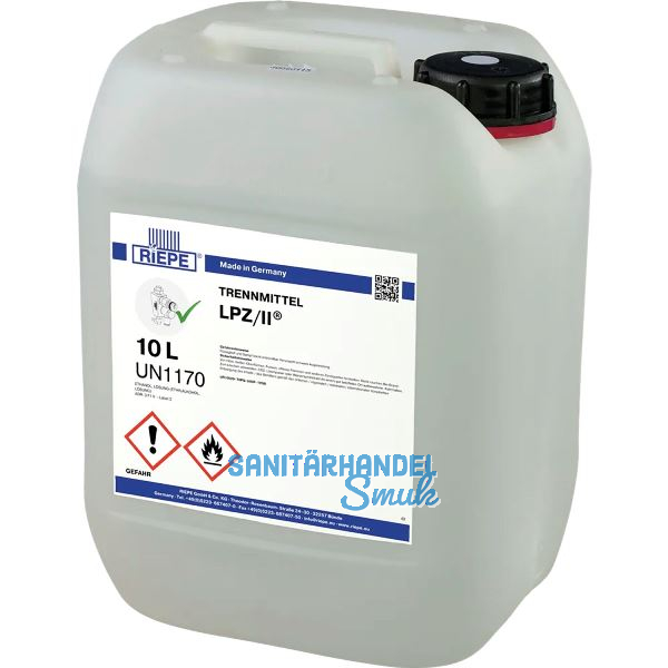 RIEPE Trennmittel LPZ/II (UN 1170) 10 Liter f�r Kantenanleimmaschinen