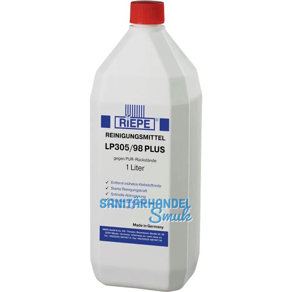 RIEPE Reinigungsmittel LP 305/98 PLUS 1 Liter zum manuellen Plattenreinigen