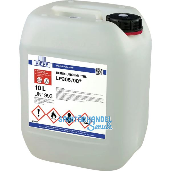 RIEPE Reinigungsmittel LP 305/98 10 Liter zum manuellen Plattenreinigen