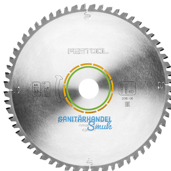 FESTOOL Universal-S�geblatt 260x2,5x30 mm Z60 WZ neg.