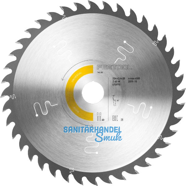 FESTOOL Kreiss�geblatt WOOD UNIVERSAL 254x2,4x30 mm W40