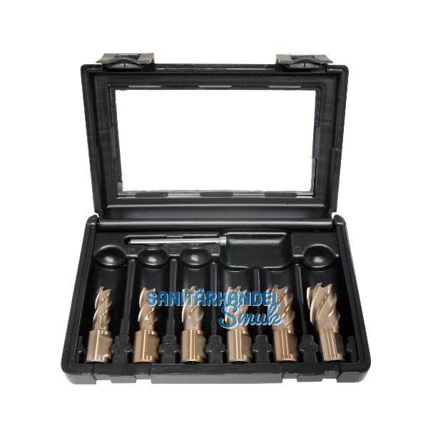 ALFRA Metallkernbohrer-Set HSS -Co ECO 6-teilig Schnitttiefe 30 mm