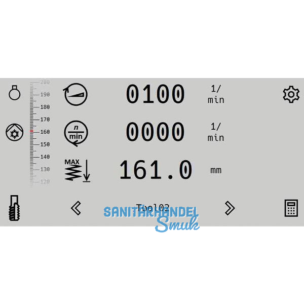 ALZMETALL Maximalbohrtiefen-Anzeige