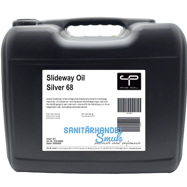 PHI OIL Gleitbahn�l Slideway Oil Silver 68, 20 Liter