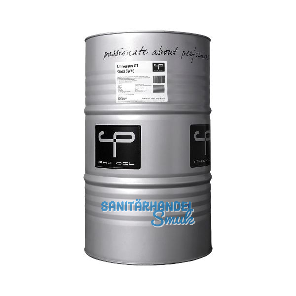 PHI OIL Mehrzweck�l Universus GT Gold 5W40, 200 Liter