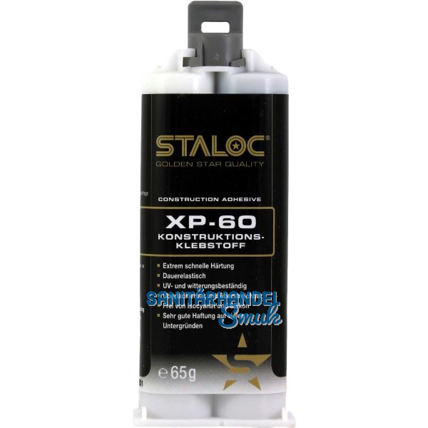 STALOC 2K Konstruktionsklebstoff XP60 grau 65g, ohne Mischer
