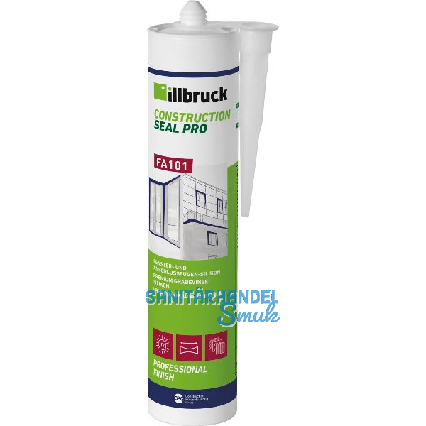 Illbruck FA101 Fenster- und Anschlussfugen-Silikon 310ml wei�
