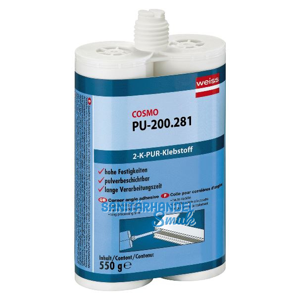 COSMO PU-200.281 2K-Eckwinkelklebstoff 550g wei�