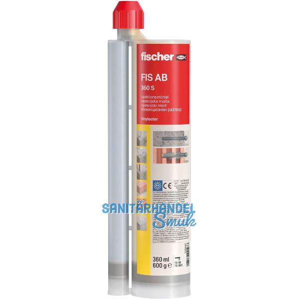 FISCHER FIS AB 360 S Injektionsm�rtel 360ml mit Bewertung f�r Beton und Mauer