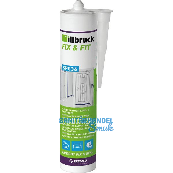 Illbruck SP036 Fix & Fit, Kleb- und Dichtstoff 310ml grau