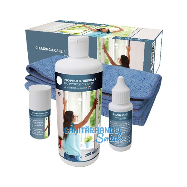 COSMO Cleaning&Care Pflege- und Wartungsset Premium f�r Fenster&T�ren