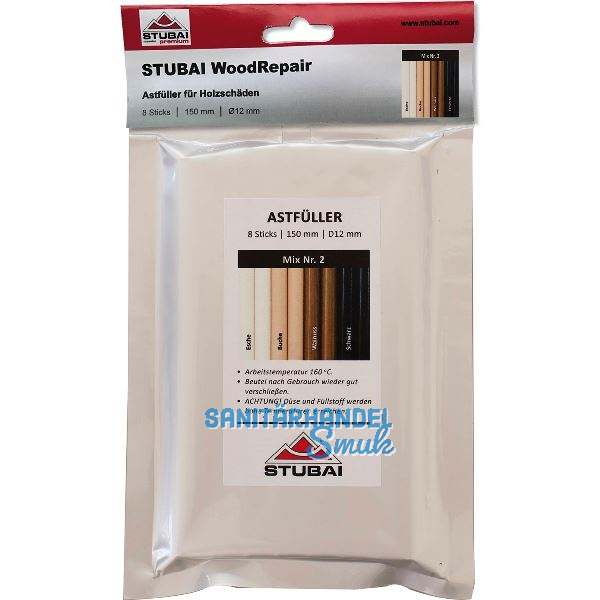STUBAI WoodRepair 150 mm, 8 Sticks Mix Pack 2