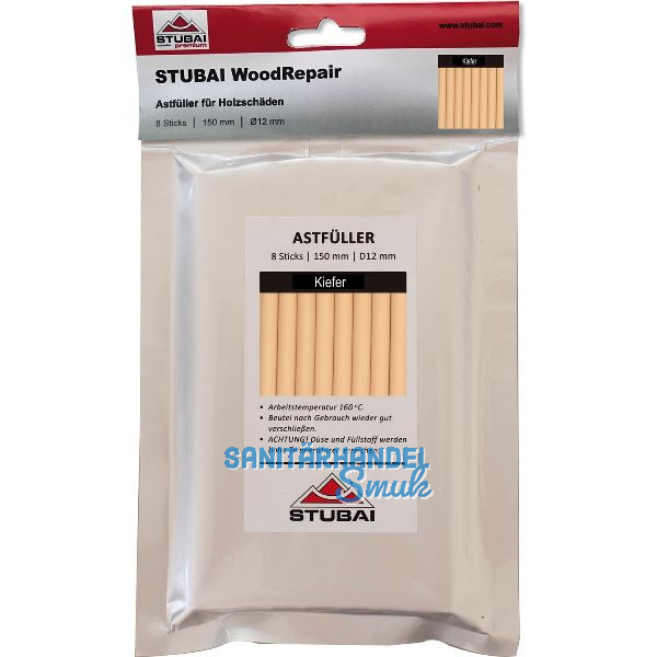 STUBAI WoodRepair 150 mm, 8 Sticks Kiefer