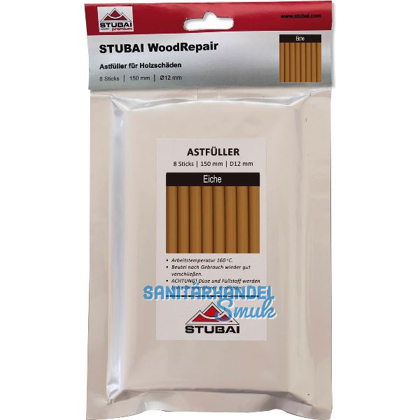 STUBAI WoodRepair 150 mm, 8 Sticks Eiche