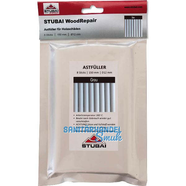 STUBAI WoodRepair 150 mm, 8 Sticks Grau