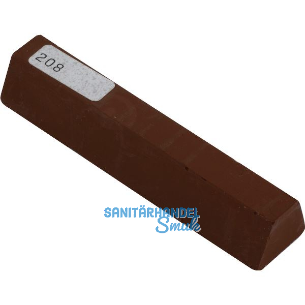 BAO Hartwachsstange - einzeln, Nu�baum mittel /208