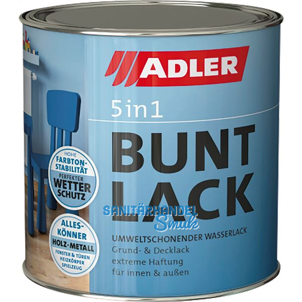 ADLER - 5in1 - Buntlack matt RAL 6005 Moosgr�n 375 ml