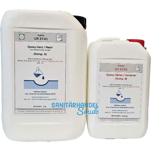 SET | BTO Bio-Epoxy 37.41 / 5kg + 2,25kg / Schichtst�rke max. 20 mm