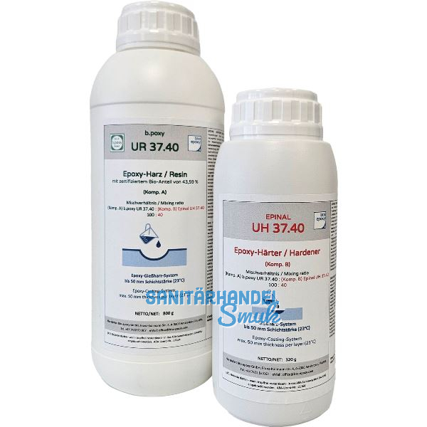 SET | BTO Bio-Epoxy 37.40 / 800g + 320g / Schichtst�rke max. 50 mm