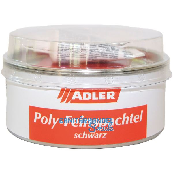 ADLER Poly-Feinspachtel schwarz 1kg