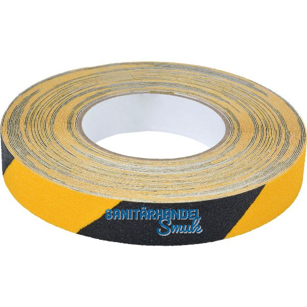 Anti - Rutschstreifen gelb-schwarz 25mm