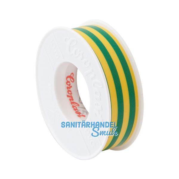 COROPLAST Isolierband 0,15x15mmx10m gelb/gr�n