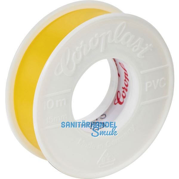 COROPLAST Isolierband 0,10x15mmx10m gelb