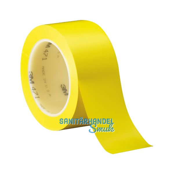 3M Weich-PVC-Klebeband 471 0,12mm x 50mm x 33m gelb