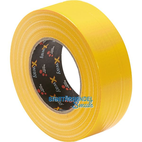 SCHULLER X-Way Gewebeband, Extra-Strong 44mm x 50m gelb