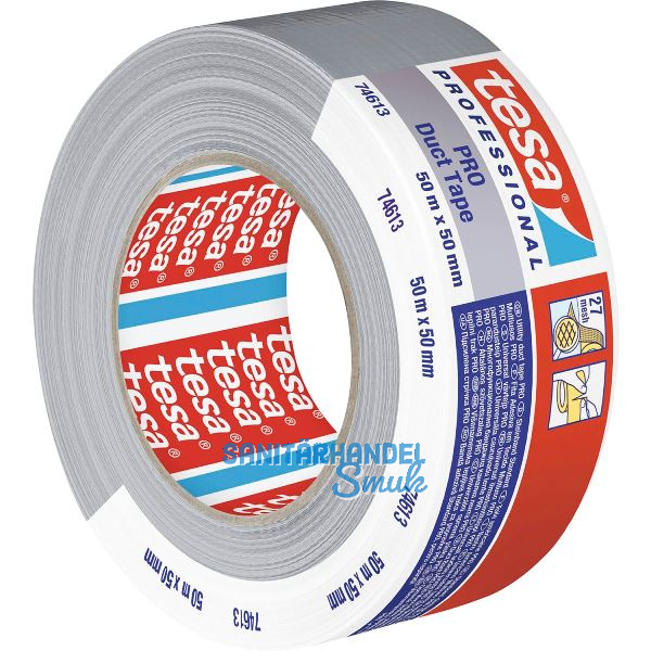 TESA Gewebeband PRO 74613 ECO Pro 50mm x 50m, silber