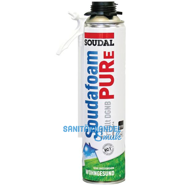 SOUDAL 1K-Pistolen & Montageschaum Soudafoam PURe B1, 500ml, - 20L Ausbeute