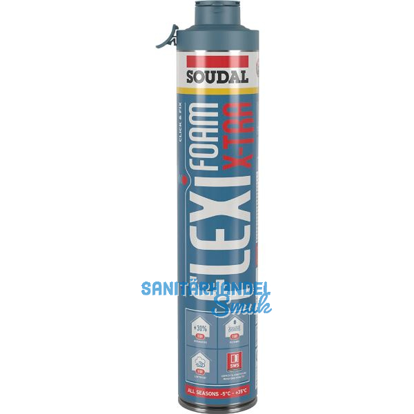 SOUDAL Pistolenschaum X-Tra Click&Fix 750 ml
