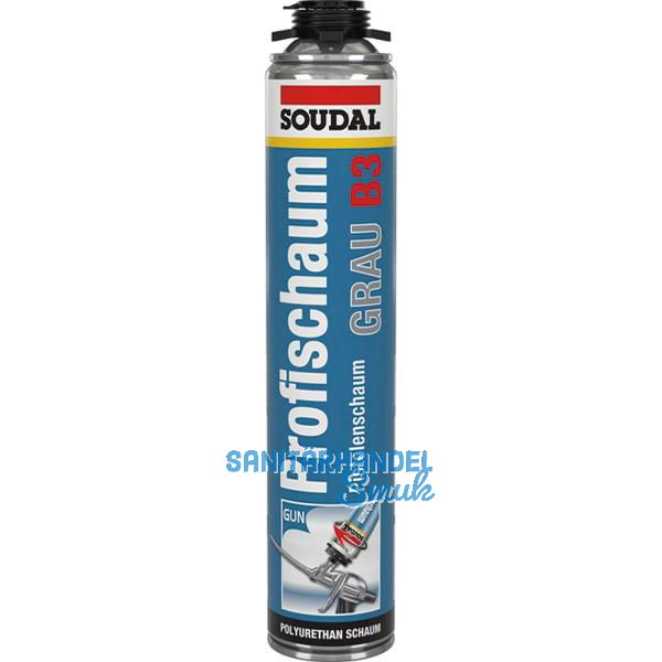 SOUDAL Profi-Pistolenschaum Gun grau 750ml, - 38L Ausbeute