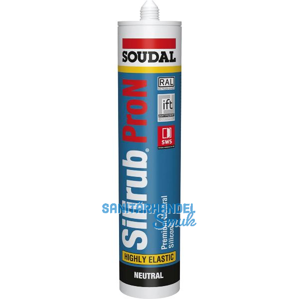 SOUDAL Neutralsilikon Silirub PRO N wei� 300ml