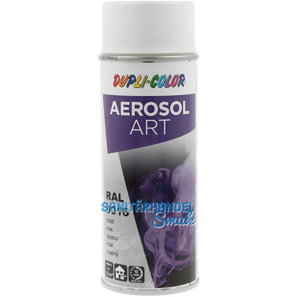 Dupli-Color Lackspray Aerosol Art 400ml verkehrswei� matt / RAL 9016