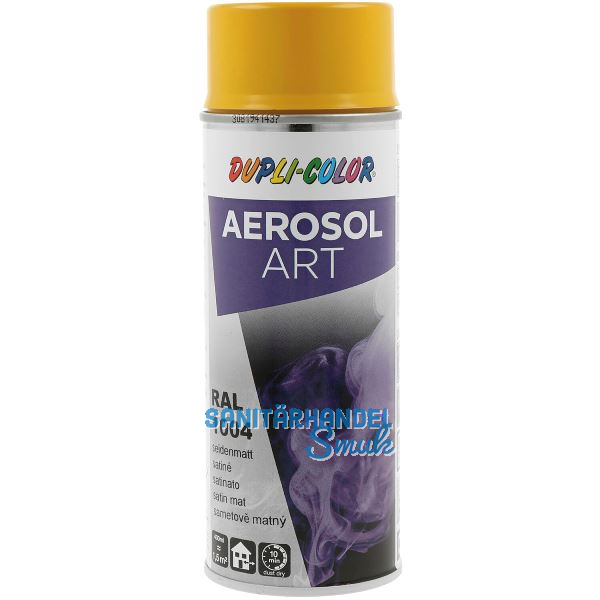 Dupli-Color Lackspray Aerosol Art 400ml goldgelb seidenmatt / RAL 1004
