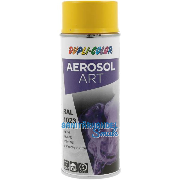Dupli-Color Lackspray Aerosol Art 400ml verkehrsgelb seidenmatt / RAL 1023